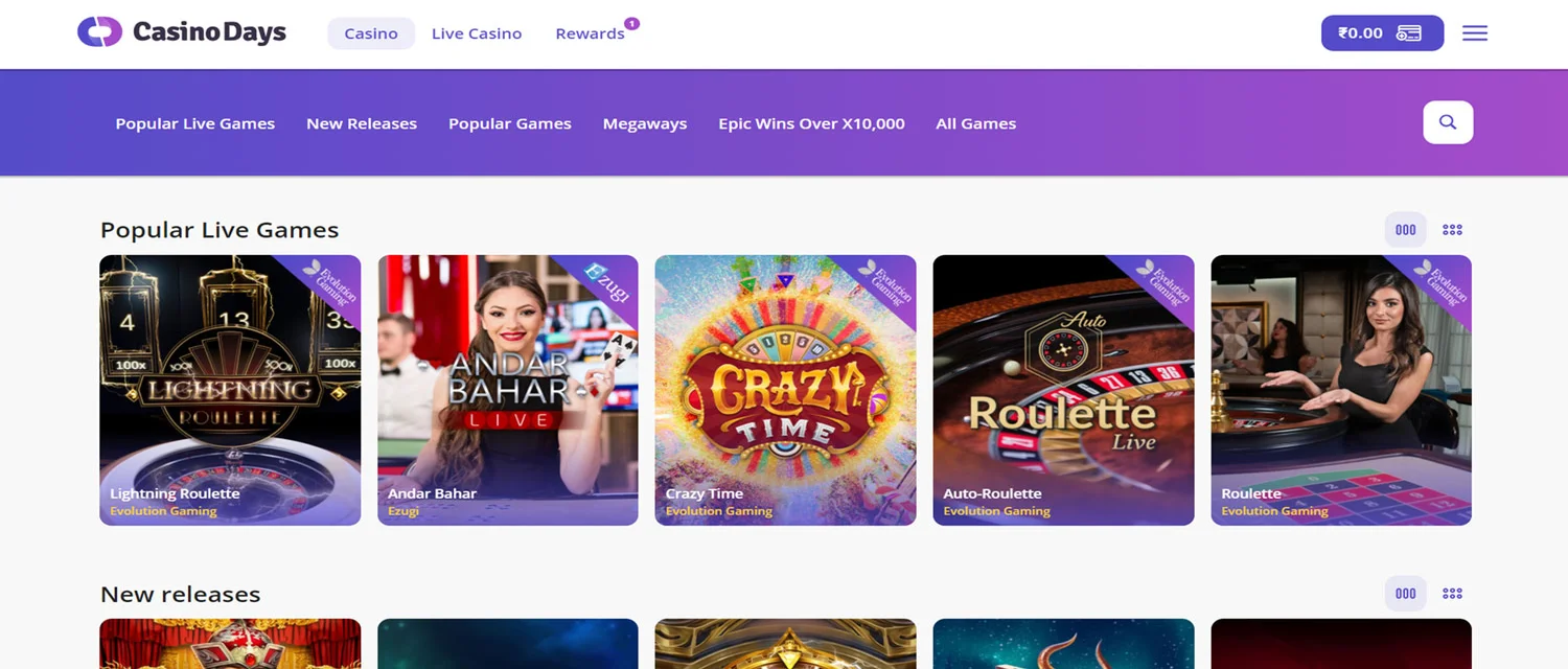 online casino casinodays
