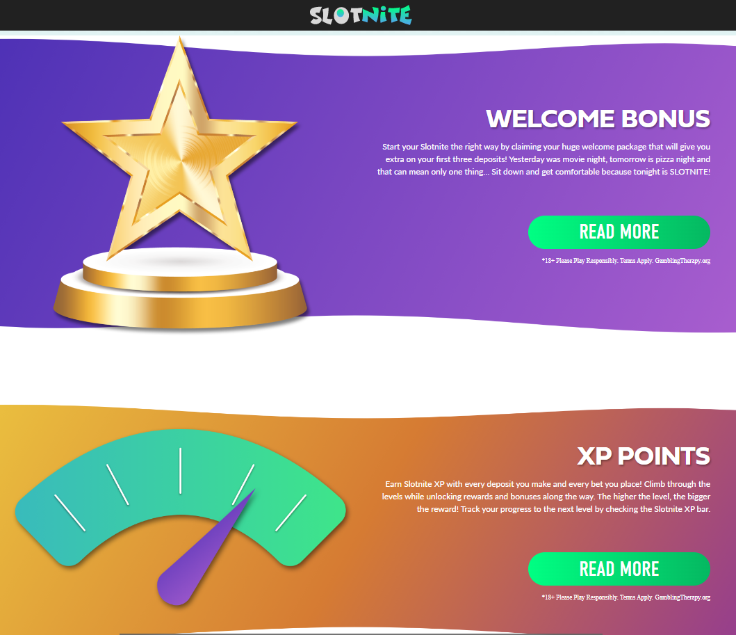 Slotnite Casino bonus