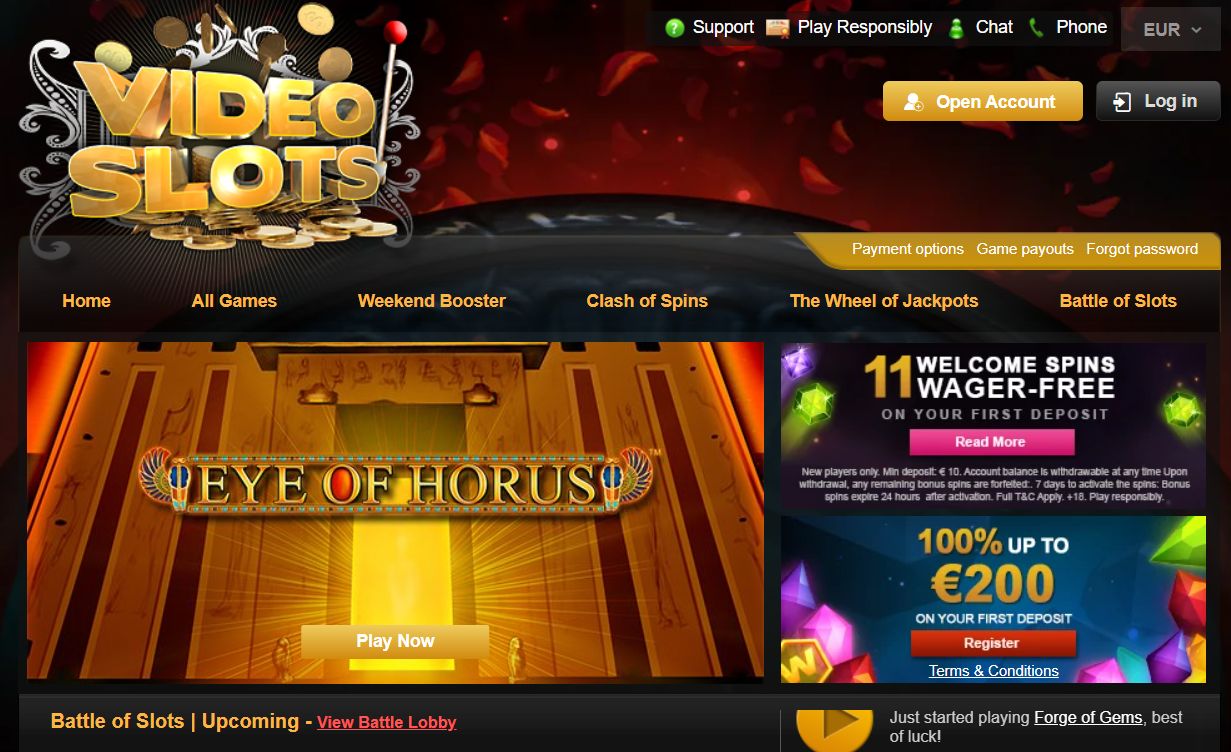 Video slots casino site