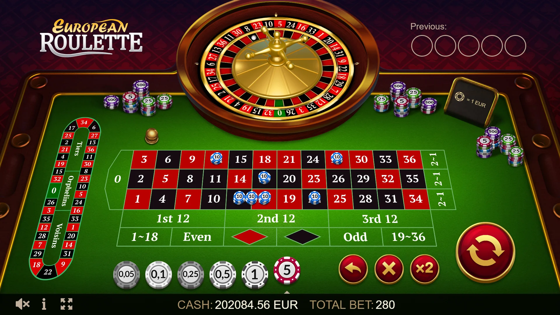 european roulette play online