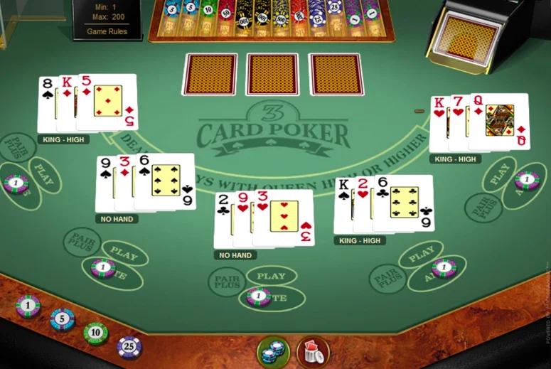 Three Card Poker slot machines